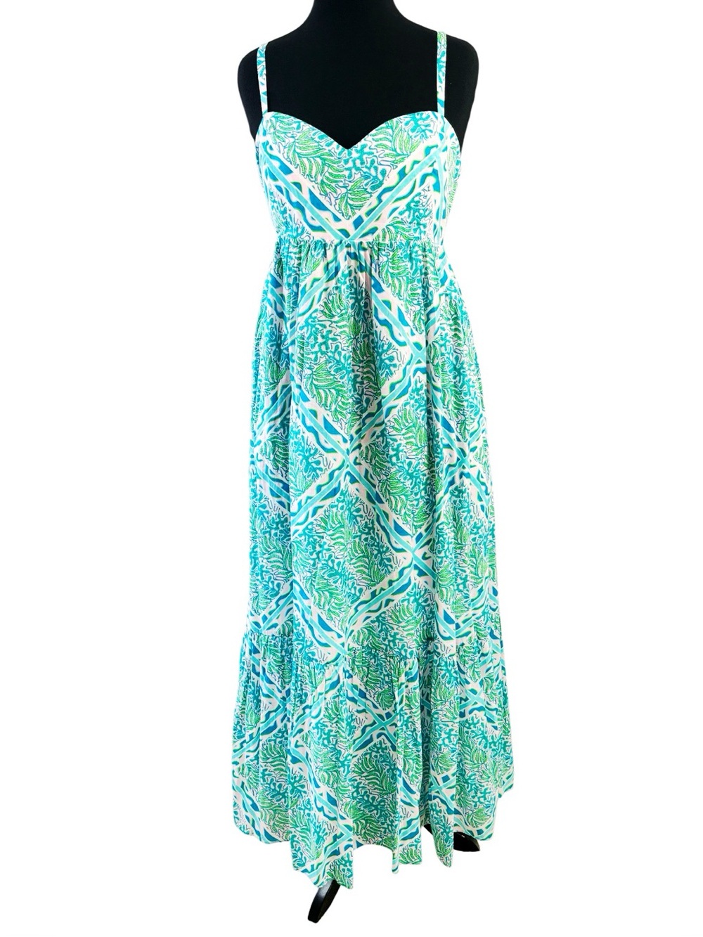 Lilly Pulitzer Prism Blue Good Greef Engineered Maxi Dress - Picture 5 of 13